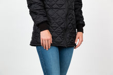 Load image into Gallery viewer, women's quilted jacket double zipper
