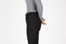 Load image into Gallery viewer, black insulated work pants adjustable waist